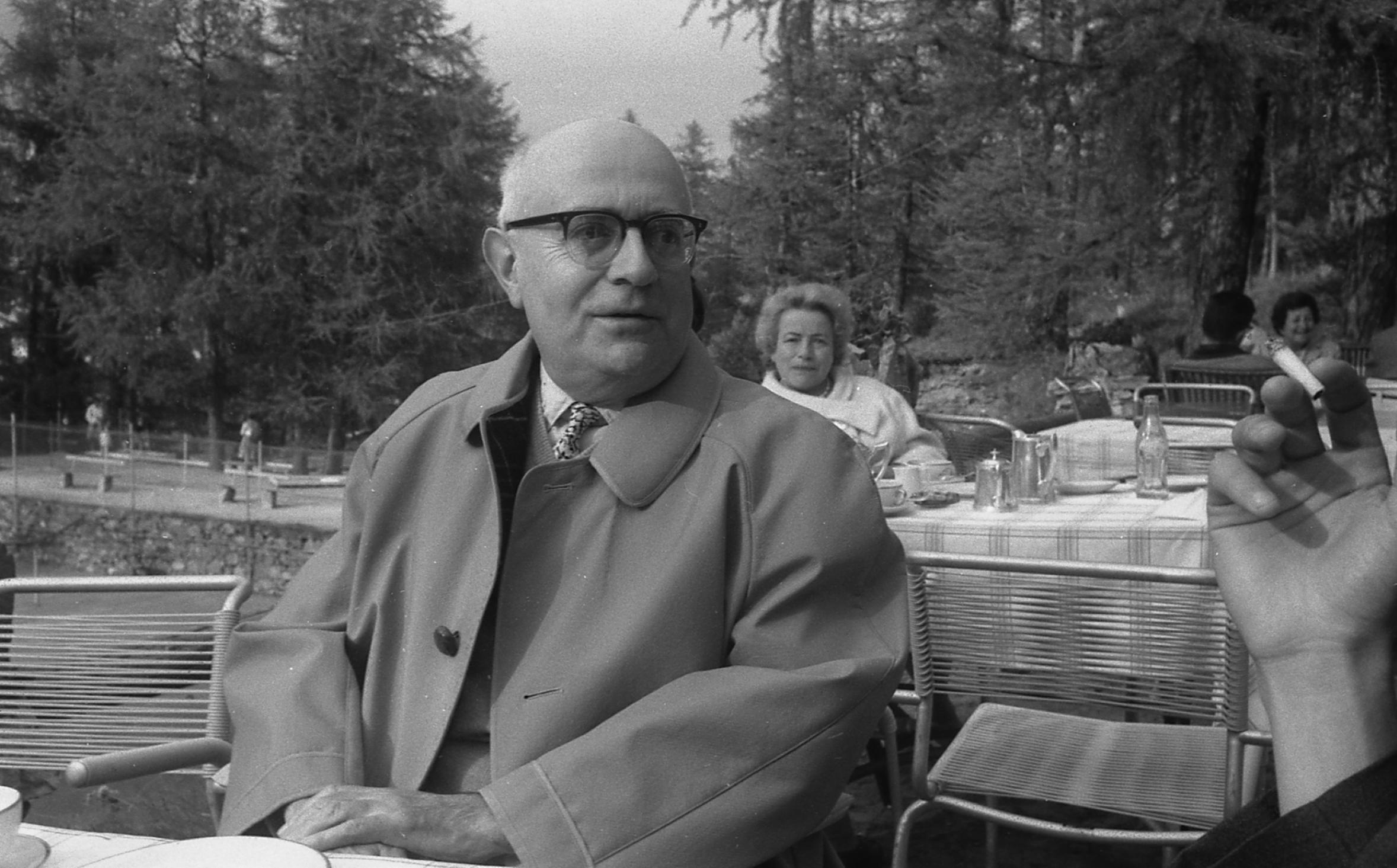 Theodor W. Adorno in Sils Maria 1961 © Fotos Elisabeth Becker 