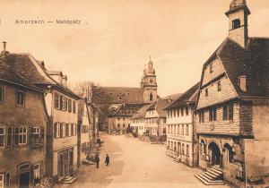 Amorbach Marktplatz 1912 © Archiv Heinz Krug
